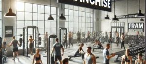 Gym with people exercising