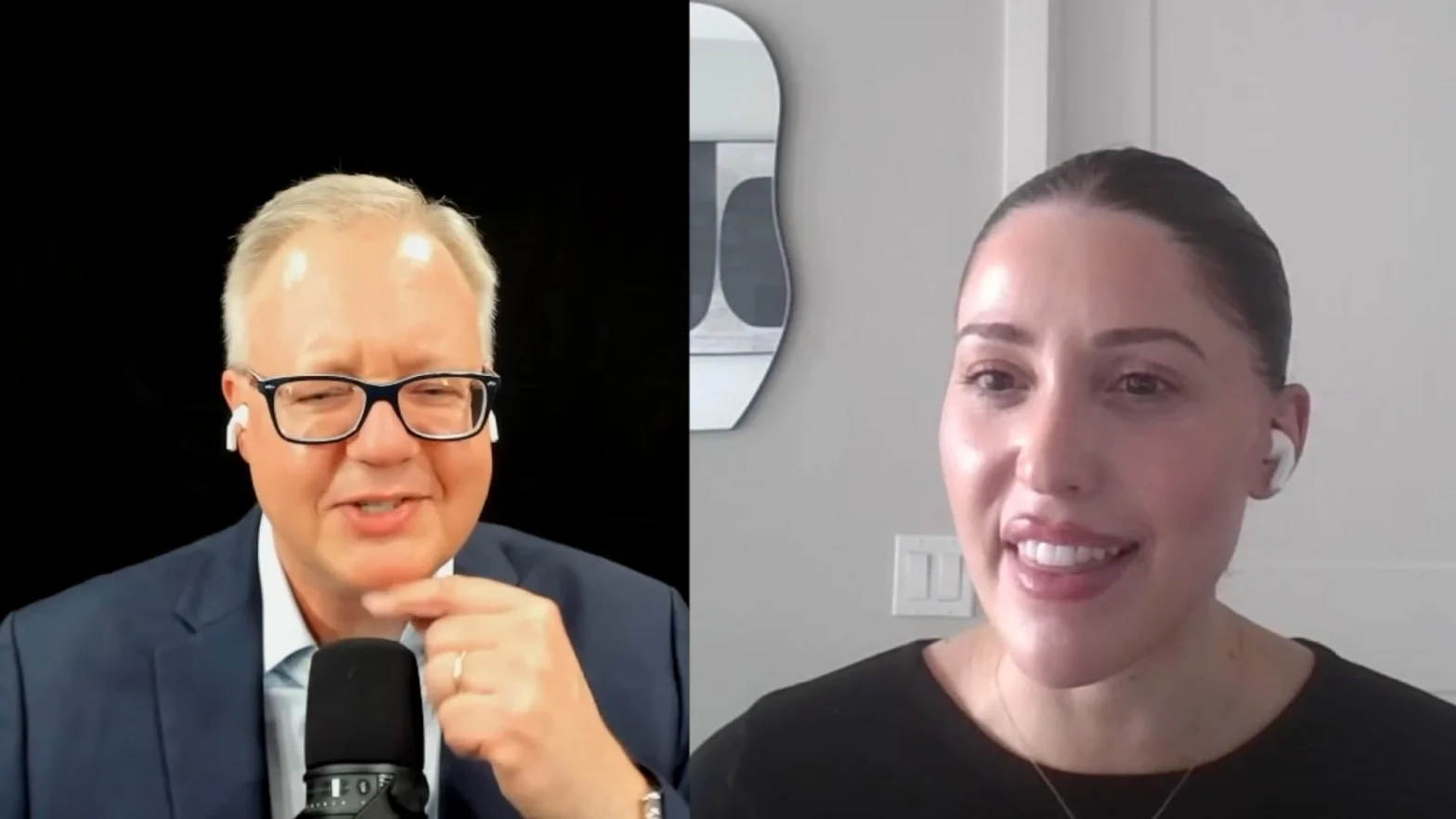 Scott Elliott interviewing Gabby Sacco about The Tox franchise on the Franchise Spotlight podcast