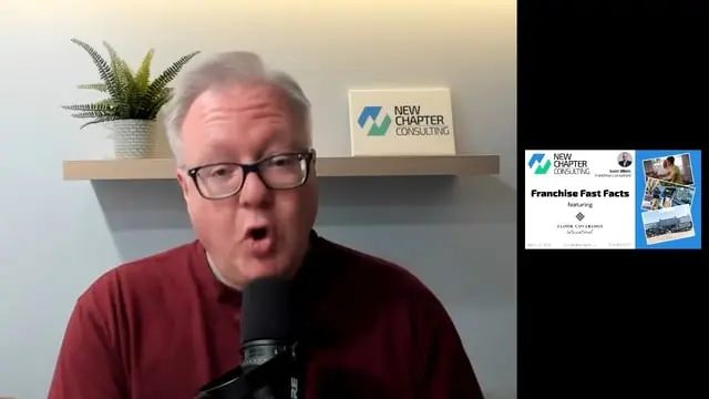 Scott Elliott presenting floor covering franchise fast facts webinar