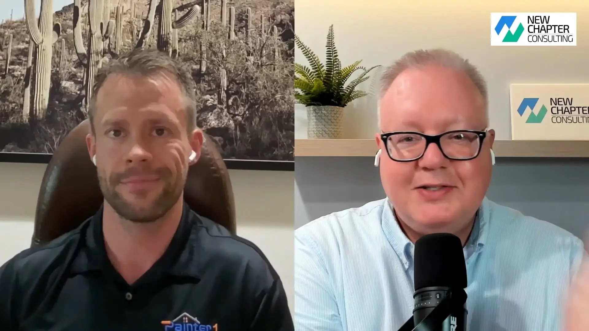 Scott Elliott and Jason Lieber discussing the Painter1 franchise opportunity